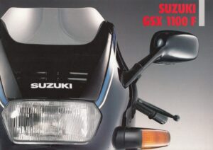 SUZUKI GSX 1100 F + PROSPEKT brochure + 4 Seiten + aus 1989?