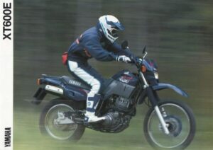 YAMAHA XT 600 E + Prospekt brochure + 6 Seiten + Stand 11/89