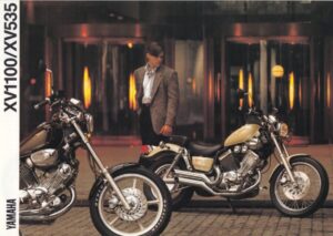YAMAHA XV 1100 / XV 535 Virago + PROSPEKT brochure + 4 Seiten + Stand 8/89