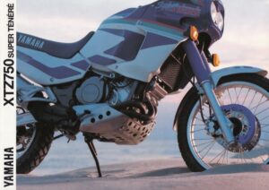 YAMAHA XTZ750 Super Ténéré + Prospekt brochure + 6 Seiten + aus 1991?