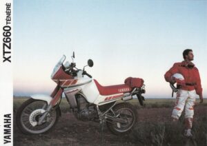 Titelseite: YAMAHA XTZ 660 Ténéré + Prospekt brochure + 6 Seiten + aus 1991?
