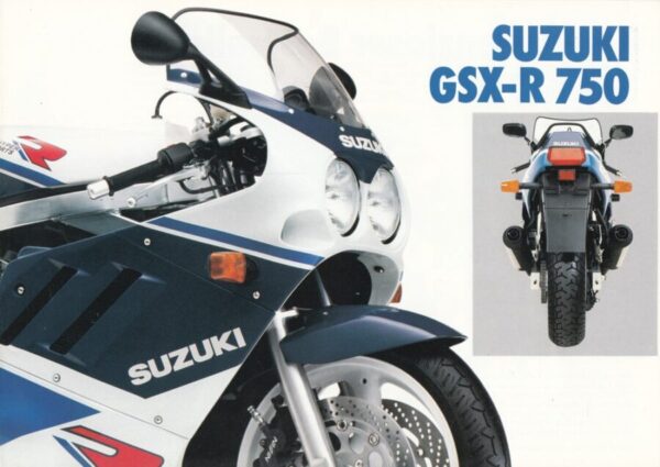 SUZUKI GSX-R 750 + Prospekt brochure + 4 Seiten + aus 1991?