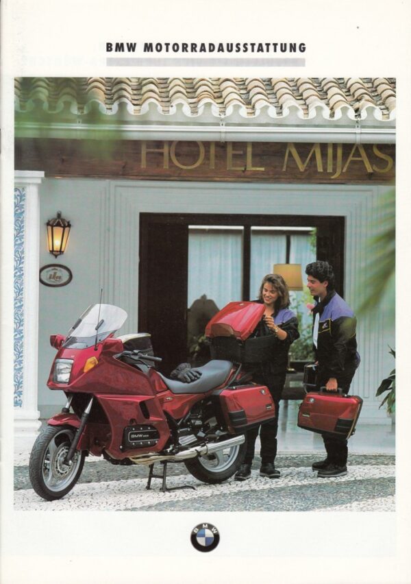 BMW, Motorräder Modelljahr 1992 Motorradausstattung + Prospekt + 20 Seiten
