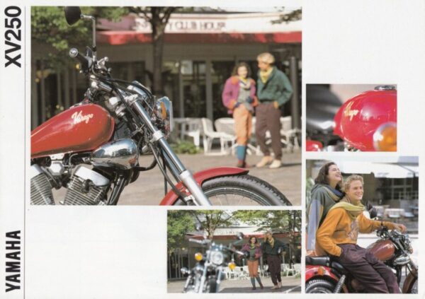 YAMAHA XV 250 Virago + PROSPEKT brochure + 4 Seiten + Stand 5/92