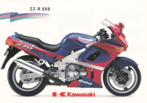 199209-6.jpg KAWASAKI ZZ-R 600 + Prospekt flyer + 1 Blatt / 2 Seiten + aus 9/1992