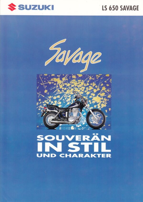 SUZUKI LS 650 Savage + Prospekt brochure + 4 Seiten + aus 11/1992