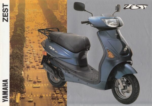 YAMAHA Zest (YE50) + Prospekt brochure + 4 Seiten + aus 1993