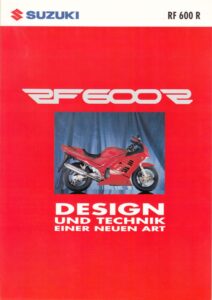 Titelseite: SUZUKI RF 600 R + Prospekt brochure + 6 Seiten + aus 2/1993