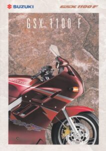 Titelseite: SUZUKI GSX 1100 F + PROSPEKT brochure + 4 Seiten + aus 1993