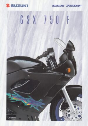 SUZUKI GSX 750 F + PROSPEKT brochure + 4 Seiten + aus 1993