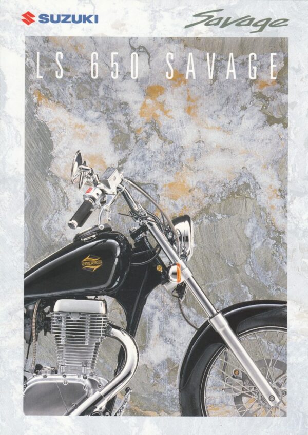 SUZUKI LS 650 Savage + Prospekt brochure + 4 Seiten + aus 9/1993