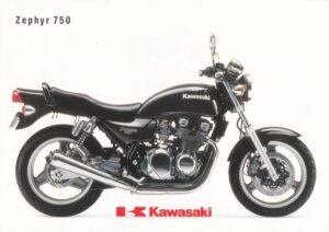 KAWASAKI Zephyr 750 + Prospekt flyer + 1 Blatt / 2 Seiten + aus 10/1993