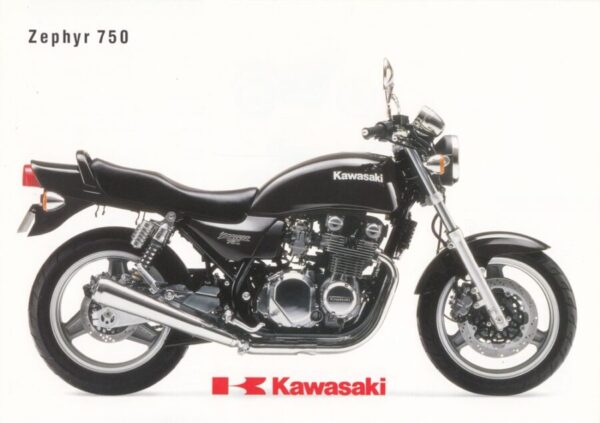 KAWASAKI Zephyr 750 + Prospekt flyer + 1 Blatt / 2 Seiten + aus 10/1993