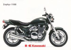 KAWASAKI Zephyr 1100 + Prospekt flyer + 1 Blatt / 2 Seiten + aus 10/1993