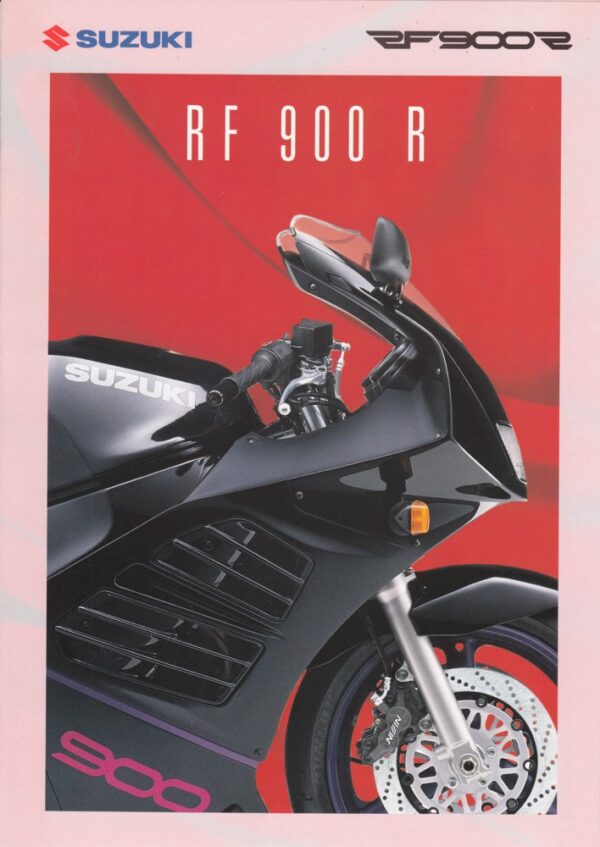 SUZUKI RF 900 R + Prospekt brochure + 4 Seiten + aus 10/1993