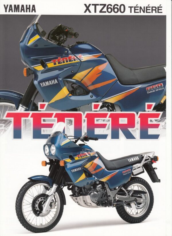 YAMAHA XTZ 660 Ténéré + Prospekt brochure + 1 Blatt / 2 Seiten + aus 1994?