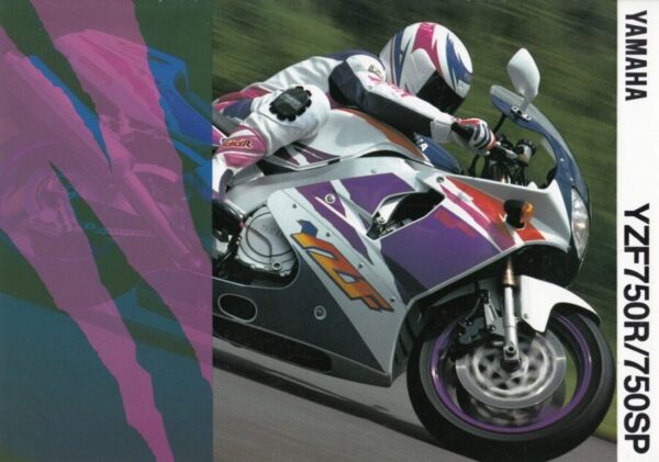 YAMAHA YZF 750 R / SP + Prospekt brochure + 8 Seiten + aus 1994