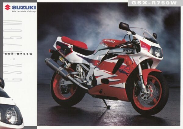 SUZUKI GSX-R 750 W + Prospekt brochure + 4 Seiten + aus 1994