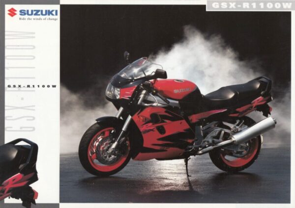 SUZUKI GSX-R 1100 W + Prospekt brochure + 4 Seiten + aus 1994