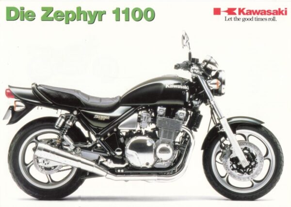 KAWASAKI Zephyr 1100 + Prospekt flyer + 1 Blatt / 2 Seiten + aus 10/1994