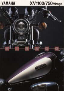 Titelseite: YAMAHA XV 1100 / XV 750 Virago + PROSPEKT brochure + 6 Seiten + aus 1995?