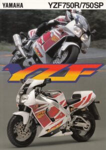 Titelseite: YAMAHA YZF 750 R / SP + Prospekt flyer + 1 Blatt / 2 Seiten + aus 1995