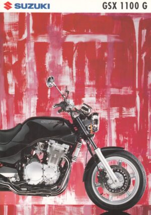 1995-vielleicht-1.jpg SUZUKI GSX 1100 G + PROSPEKT brochure + 4 Seiten + aus 1995?