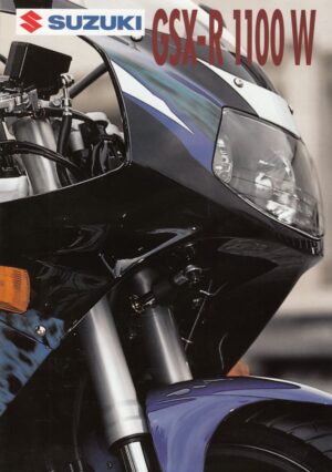 SUZUKI GSX-R 1100 W + Prospekt brochure + 4 Seiten + aus 1995?