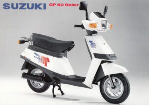 Titelseite: SUZUKI CP 50 + Prospekt flyer + 1 Blatt / 2 Seiten