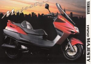 YAMAHA YP 250 Majesty + Prospekt brochure + 6 Seiten + aus 1996