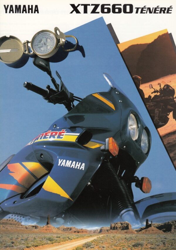 YAMAHA XTZ 660 Ténéré + Prospekt brochure + 4 Seiten + aus 1996?
