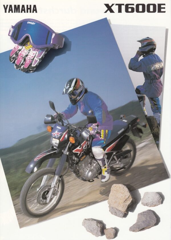 YAMAHA XT 600 E + Prospekt brochure + 4 Seiten + aus 1996?