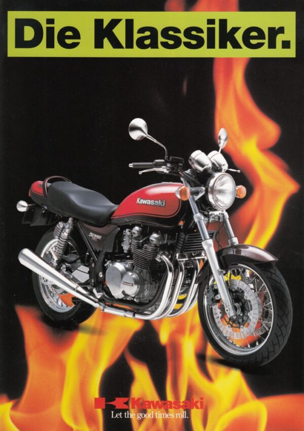 KAWASAKI Zephyr 1100 750 550 / Estrella + Prospekt + 6 Seiten + aus 1/1996
