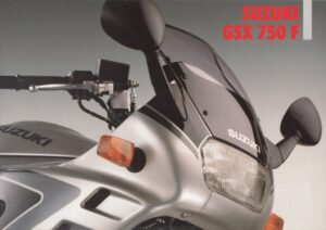 SUZUKI GSX 750 F + PROSPEKT brochure + 4 Seiten + aus 1996 ?