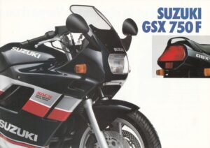 SUZUKI GSX 750 F + PROSPEKT brochure + 4 Seiten + aus 1996 ?