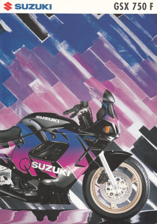 SUZUKI GSX 750 F + PROSPEKT brochure + 4 Seiten + aus 1996 ?