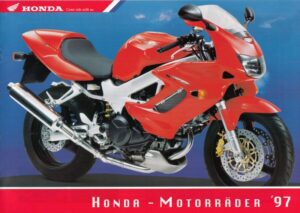 Titelseite: HONDA, Motorrad-Programm 1997 + Prospekt brochure + 18 Seiten