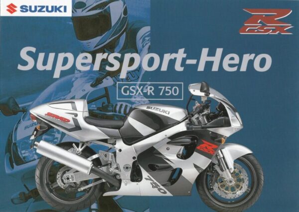 SUZUKI GSX-R 750 + Prospekt brochure + 4 Seiten + aus 1996