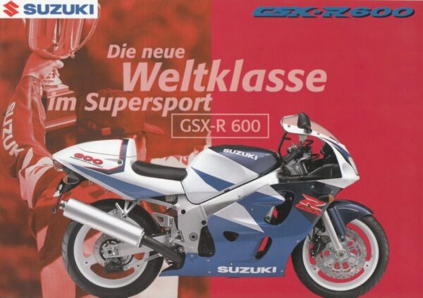 SUZUKI GSX-R 600 + PROSPEKT brochure + 6 Seiten + aus 1996