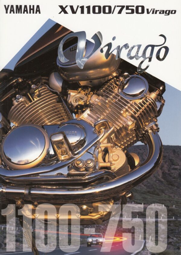 YAMAHA XV 1100 / XV 750 Virago + PROSPEKT brochure + 6 Seiten + aus 1997?