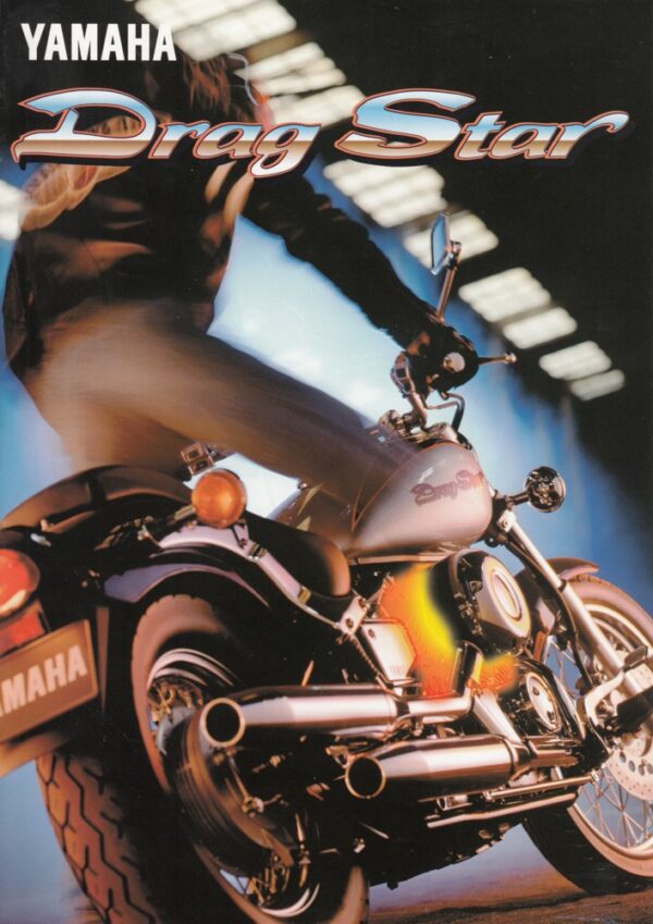YAMAHA XVS 650 Drag Star + Prospekt brochure + 4 Seiten + aus 1997