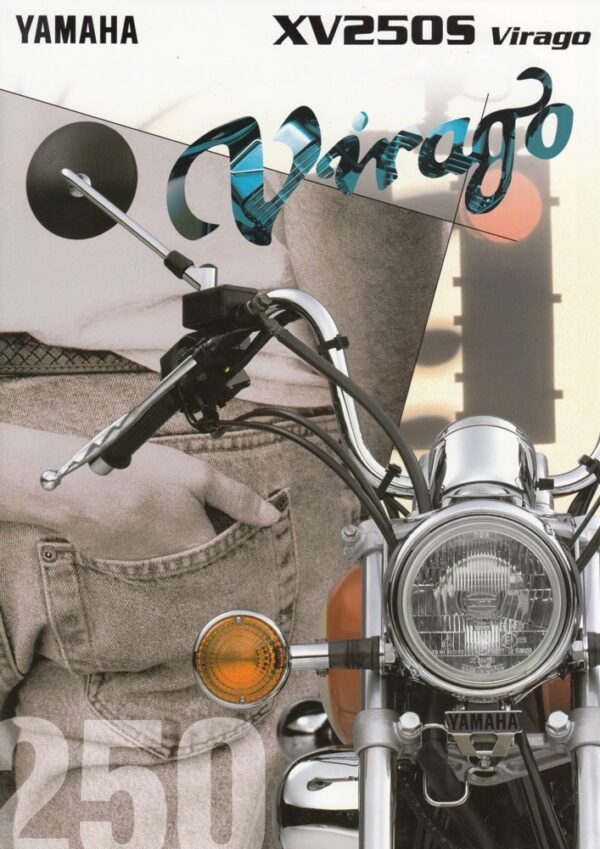 YAMAHA XV 250 S Virago + PROSPEKT brochure + 4 Seiten + aus 1997