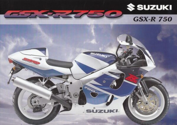 SUZUKI GSX-R 750 + Prospekt brochure + 4 Seiten + aus 1997