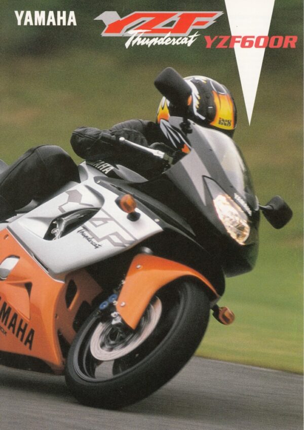 YAMAHA YZF 600 R Thundercat + Prospekt flyer + 1 Blatt / 2 Seiten + aus 1998