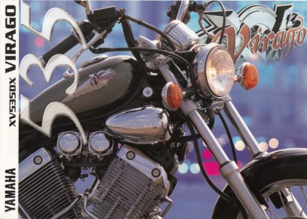 YAMAHA XV 535 DX Virago + PROSPEKT brochure + 4 Seiten + aus 1998?