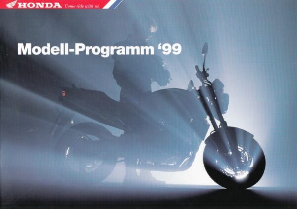 HONDA, Motorrad-Programm 1999 + Prospekt brochure + 8 Seiten