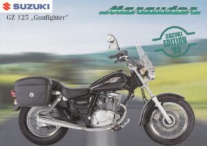 SUZUKI GZ 125 Marauder Gunfighter + Prospekt + 4 Seiten + aus 11/1998
