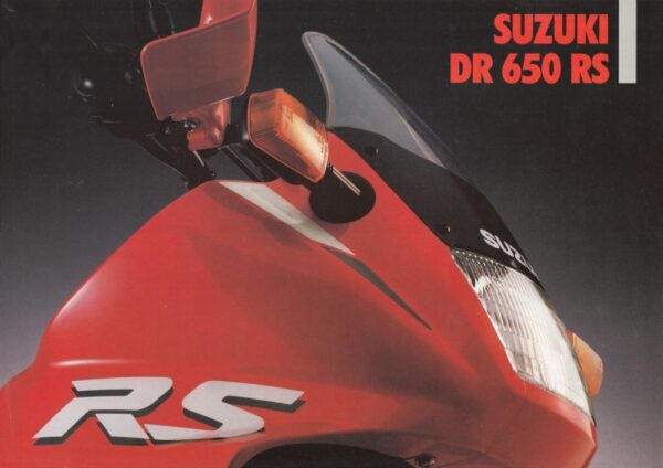 SUZUKI DR 650 RS + Prospekt brochure + 4 Seiten