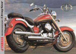 YAMAHA XVS 650 / 650 A Drag Star + Prospekt brochure + 6 Seiten + aus 1999