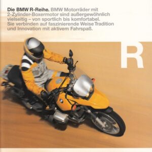 BMW R-Reihe, Prospekt brochure Katalog + 44 Seiten + aus 8/1999